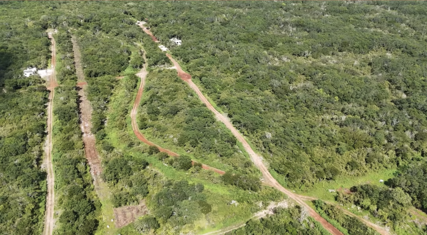 Aerial view of Neek Lu'un regenerative land project